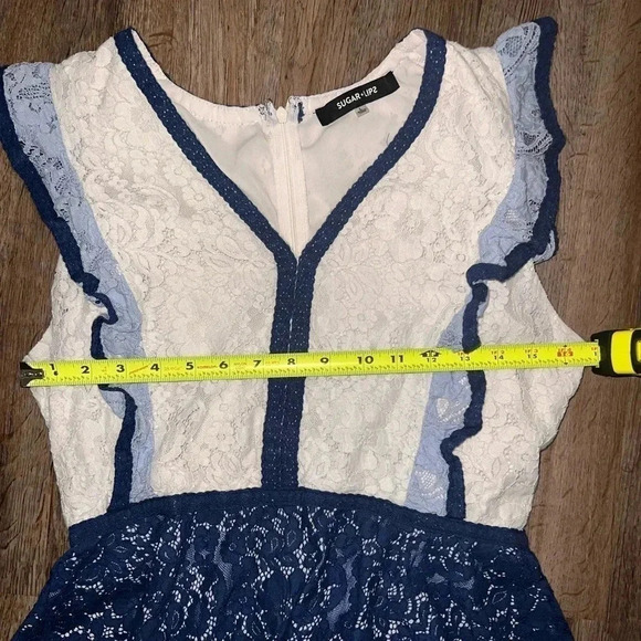 Sugar Lips Lace Ruffle Blouse - Picture 3 of 8